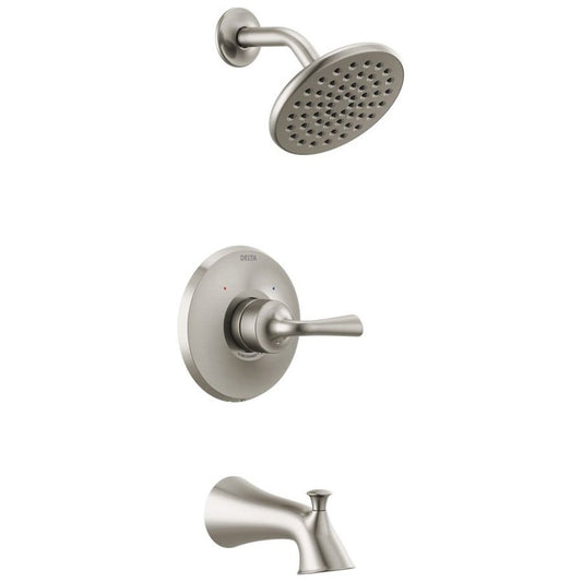 Kayra™ Pressure Balanced Tub & Shower Trim, ADA, Stainless