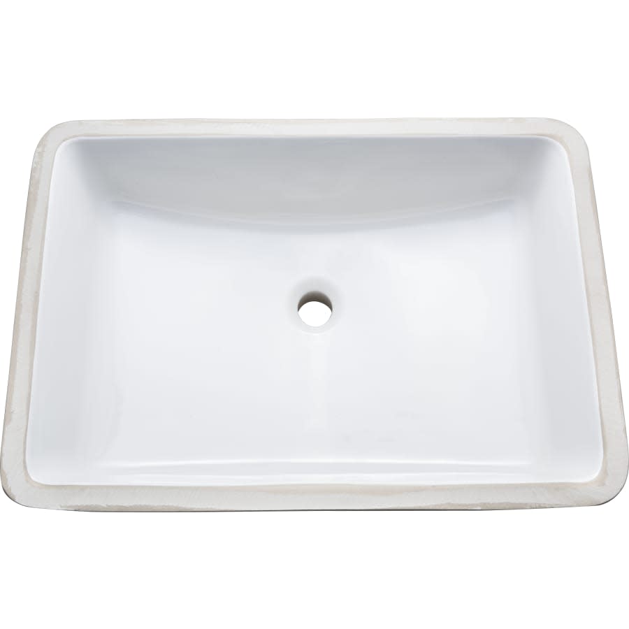 Norris 22-13/16" Rectangular Vitreous China Undermount Bathroom Sink with Overflow