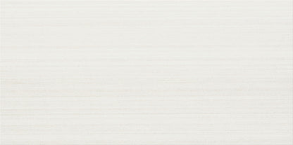 Fabric Art Modern Linear White Rectangle, Modern Linear 12X24 Matte