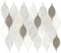 Decorative Accents Lumia Leaf White Leaf 2X3 Polished