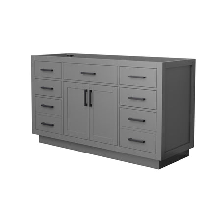 Beckett Single Bathroom Vanity with Toe Kick - 59W x 34.25H x 21.5D