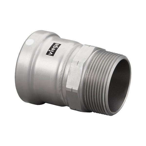 Carbon Steel Male Adapter, 2-1/2 in, Press x MNPT, Import