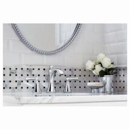 Wynford™ Widespread Lavatory Faucet, ADA, 2 Handle, 3-Hole, 1.2 gpm, Polished Chrome