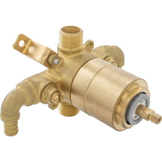 4001 Series Pressure Balanced Tub and Shower Faucet Valve with Stops PEX ASTM F1807 Crimp Connector