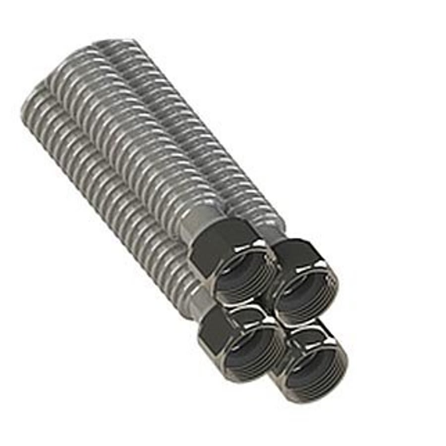 Corrugated Water Heater Flex, 3/4 in, FNPT, 18 in L, Stainless Steel