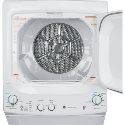 Ge Unitized Spacemaker® 3.8 Cu. Ft. Capacity Washer With Stainless Steel Basket And 5.9 Cu. Ft. Capacity Electric Dryer