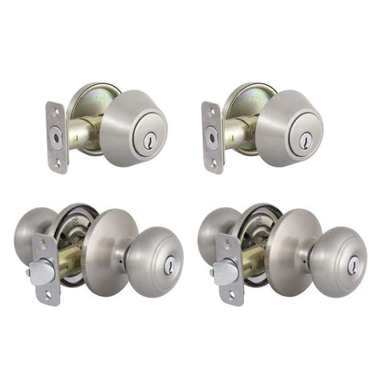 Defiant Brandywine Stainless Steel Single Cylinder Keyed Entry Project Pack