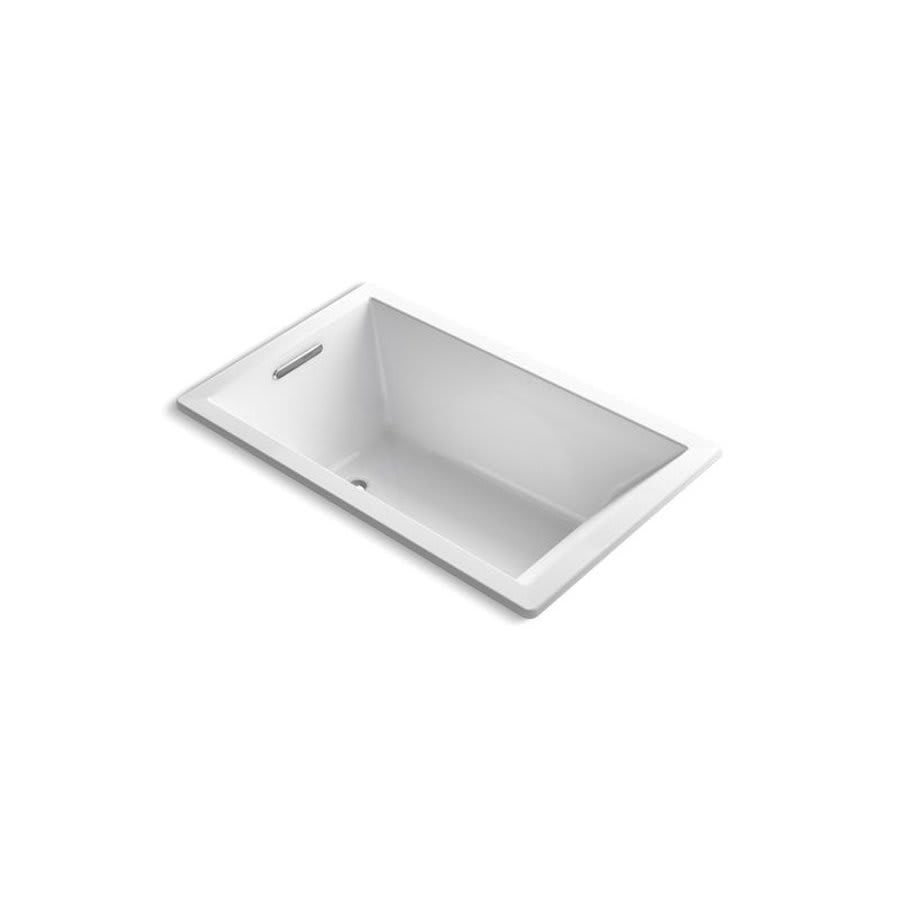 Underscore® Drop-In/Undermount Tub, 60 x 36 x 21 in, End Drain, White