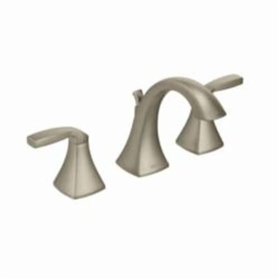 Voss™ Widespread Lavatory Faucet, ADA, 2 Handle, 3-Hole, 1.2 gpm, Brushed Nickel