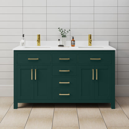 Beckett Double Bathroom Vanity - 60W x 35H x 22D