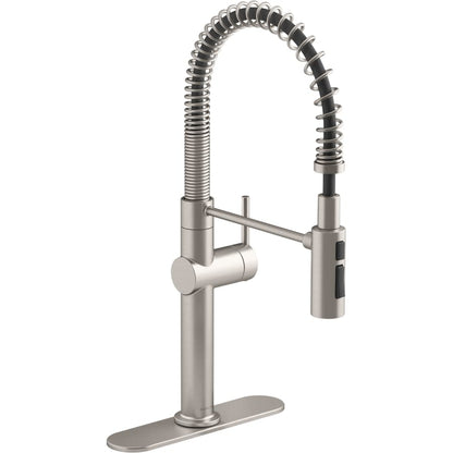 Crue 1.5 GPM Single Hole Pre-Rinse Pull Down Kitchen Faucet - Includes Escutcheon