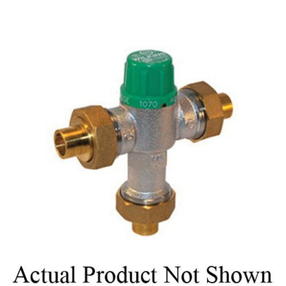 Aqua-Gard® Mixing Valve, 1/2 in, PEX, Bronze, Satin Nickel