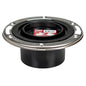 884 DWV Test Cap Metal Ring Adjustable Closet Flange, 4 x 3 in, Hub, ABS