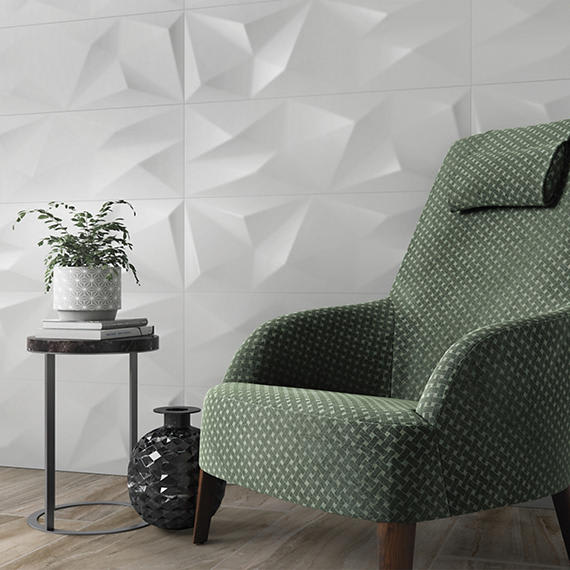 Aesthetic Geometric Rectangle, Geometric 12X36 Satin