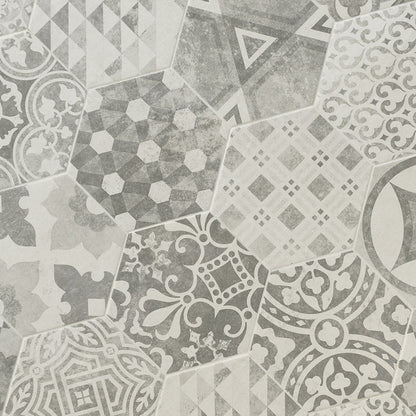 KenzziTM Mixana Hexagon Encaustic Tile