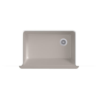 Whitehaven 32-11/16" Self-Trimming Farmhouse Single Basin Enameled Cast Iron Kitchen Sink