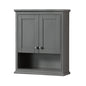 Deborah Over-the-Toilet Bathroom Wall-Mounted Storage Cabinet - 25W x 30H x 9D