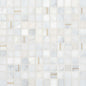 Ferrara Bianco 1x1 Mosaic W-Brass Honed