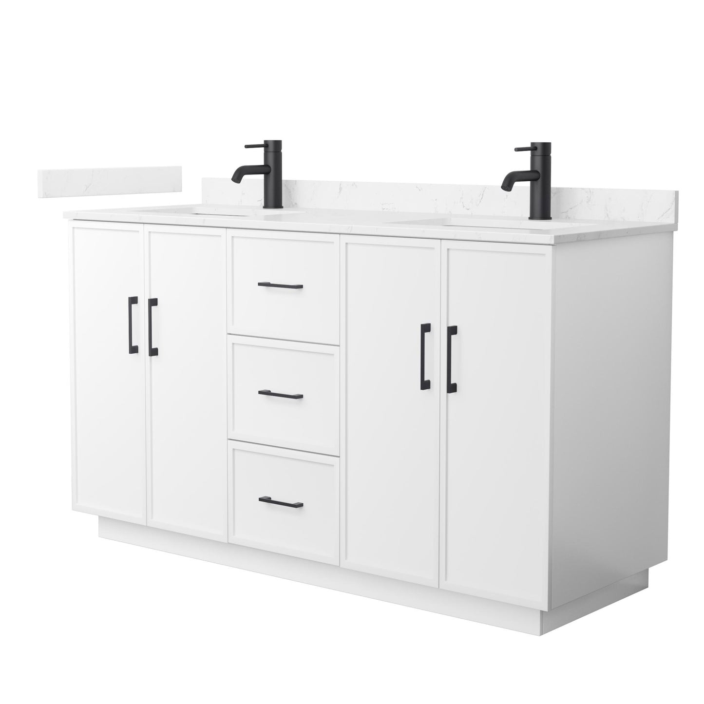 Elan Double Bathroom Vanity with Toe Kick - 60W x 35H x 22D