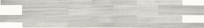Limestone Chenille White Rectangle 6X36 Polished