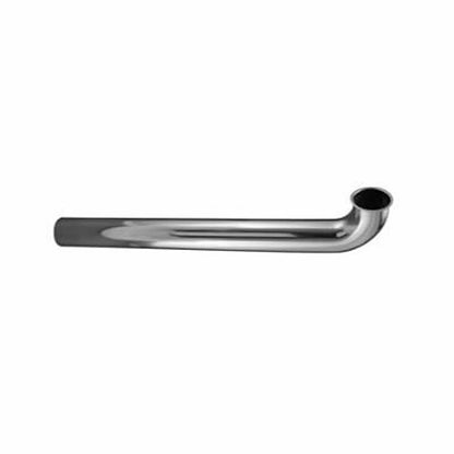 Tubular Waste Arm, 1-1/2 in, Tube x Flange, 20 ga, Chrome