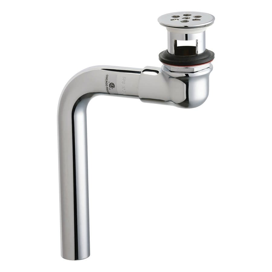 Grid Strainer Offset Waste, Polished Chrome