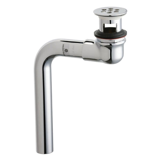 Grid Strainer Offset Waste, Polished Chrome