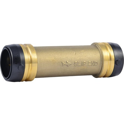Coupling, 1-1/4 in, Push, Brass