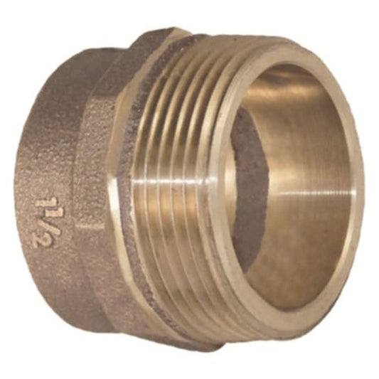DWV Male Adapter, 3 in, C x MNPT, Cast Copper