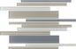 Color Wave Willow Water Bl Straight Joint 1X1 Glass