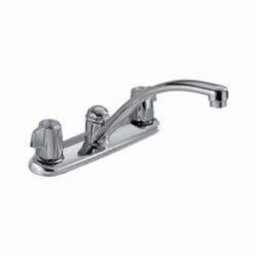 Classic Kitchen Faucet, Deck Mount, ADA, 2 Blade Handle, 3-Hole, Chrome