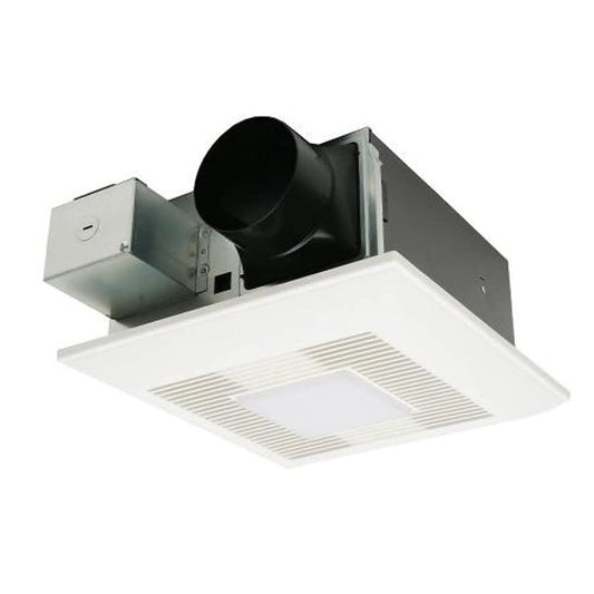 WhisperFit® DC Bathroom Fan/Light, 50/80/110 cfm, 120 VAC