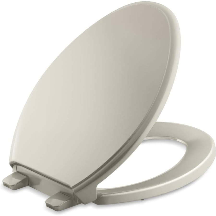 Glenbury Elongated Closed-Front Toilet Seat with Soft Close and Quick Release