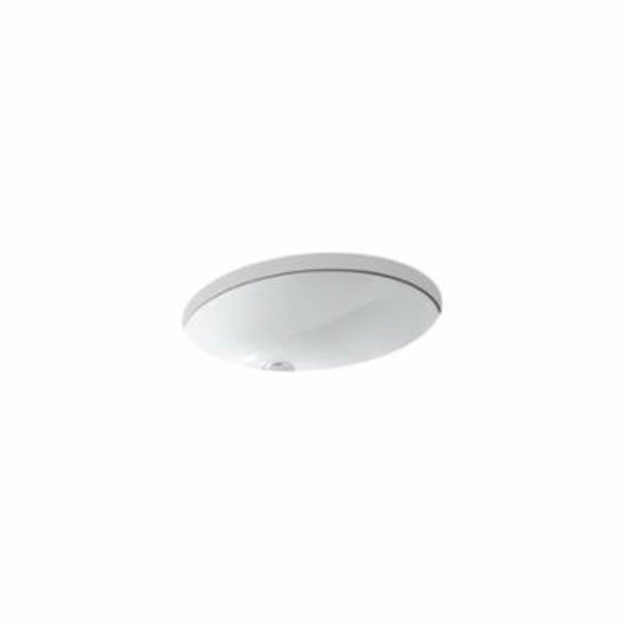 Caxton® Under Mount Lavatory Sink, ADA, 19-1/4 x 16-1/4 x 7-1/2 in, Vitreous China, White