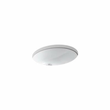 Caxton® Under Mount Lavatory Sink, ADA, 19-1/4 x 16-1/4 x 7-1/2 in, Vitreous China, White
