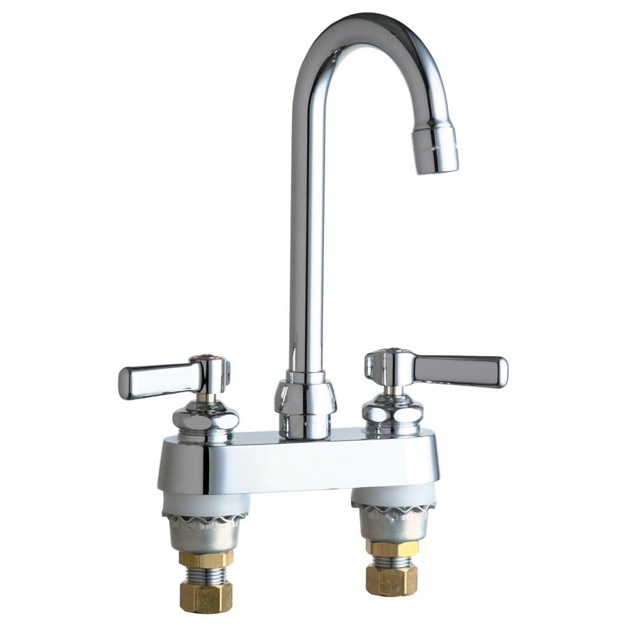 Centerset Lavatory Faucet, ADA, 2 Handle, 2-Hole, 1.5 gpm, Polished Chrome