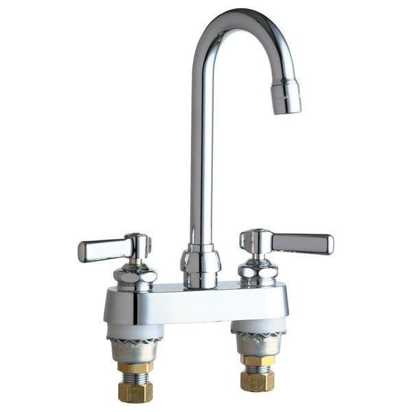 Centerset Lavatory Faucet, ADA, 2 Handle, 2-Hole, 1.5 gpm, Polished Chrome