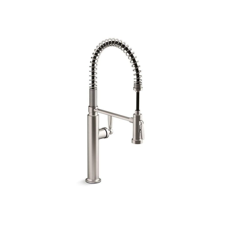 Edalyn™ by Studio McGee Kitchen Faucet, Deck Mount, 1 Lever Handle, 1-Hole, Vibrant Stainless