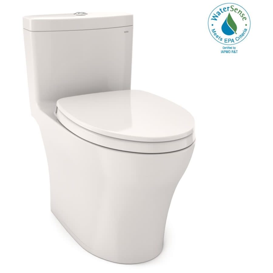 Aquia IV 0.9 / 1.28 GPF Dual Flush One Piece Elongated Chair Height Toilet with Push Button Flush - Seat Included