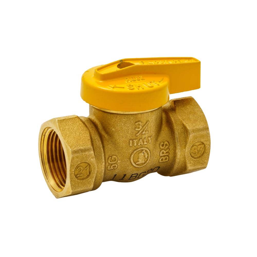 3/4 in. Brass FPT 1-Piece Gas Valve