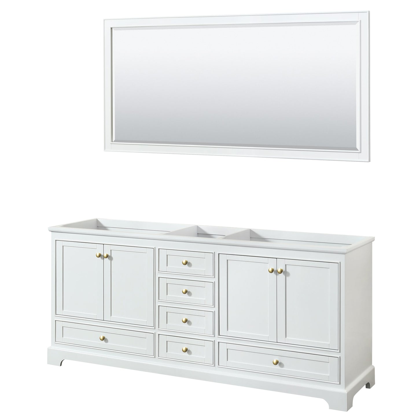 Deborah Double Bathroom Vanity - 79W x 34.25H x 21.63D