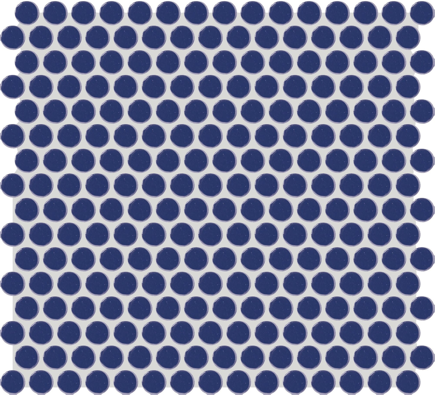 Unglazed Mosaics Sapphire Sky Penny Rounds 1X1 Matte