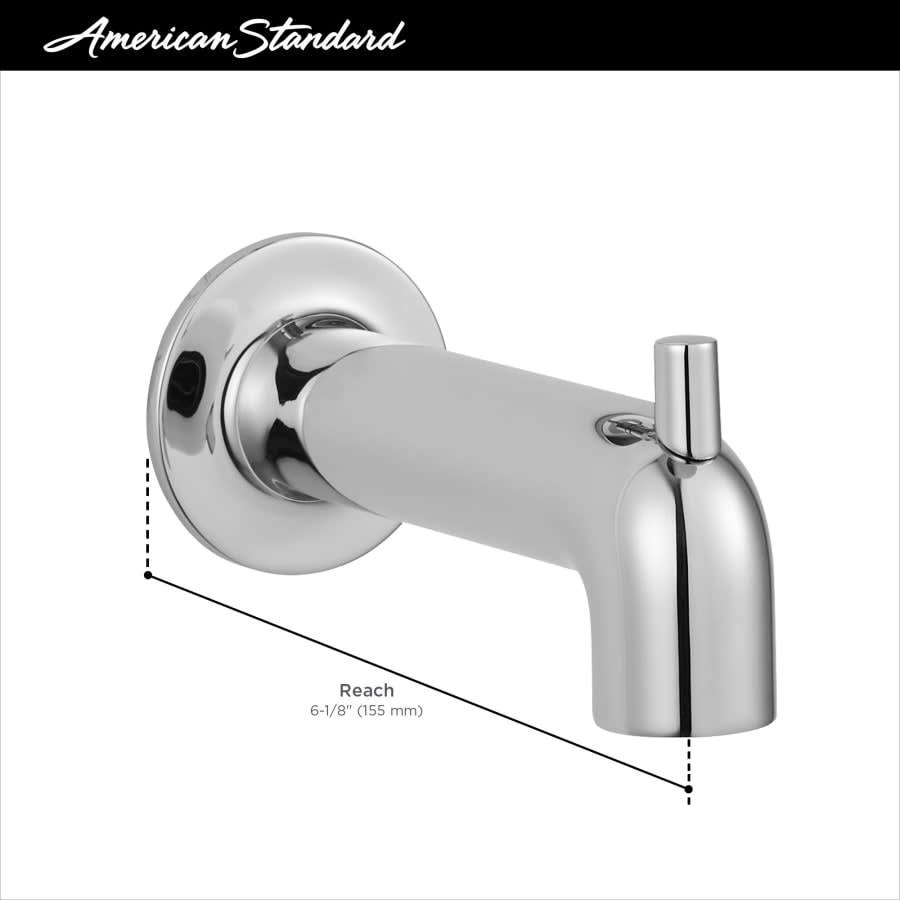 Studio S 6-1/8" Integrated Diverter Tub Spout