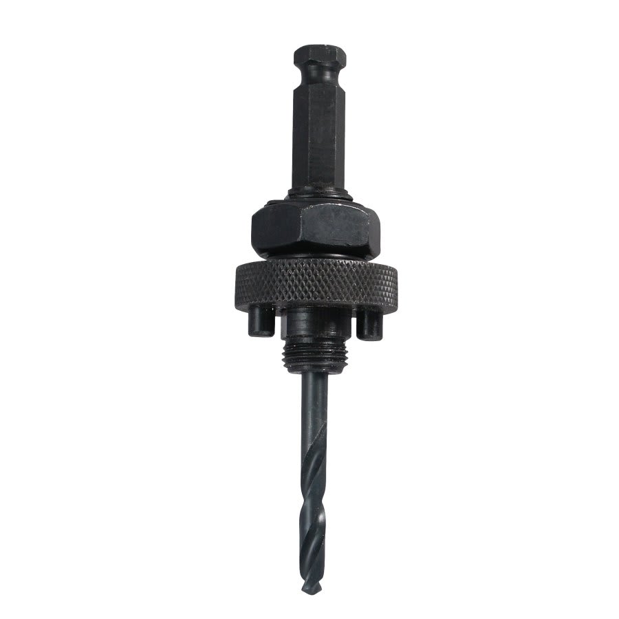 Standard Hole Saw Arbor, 1/2 in, 1/4 in, Pilot Drill, Steel