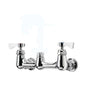 Utility Sink Faucet, Wall Mount, Nickel Chromium