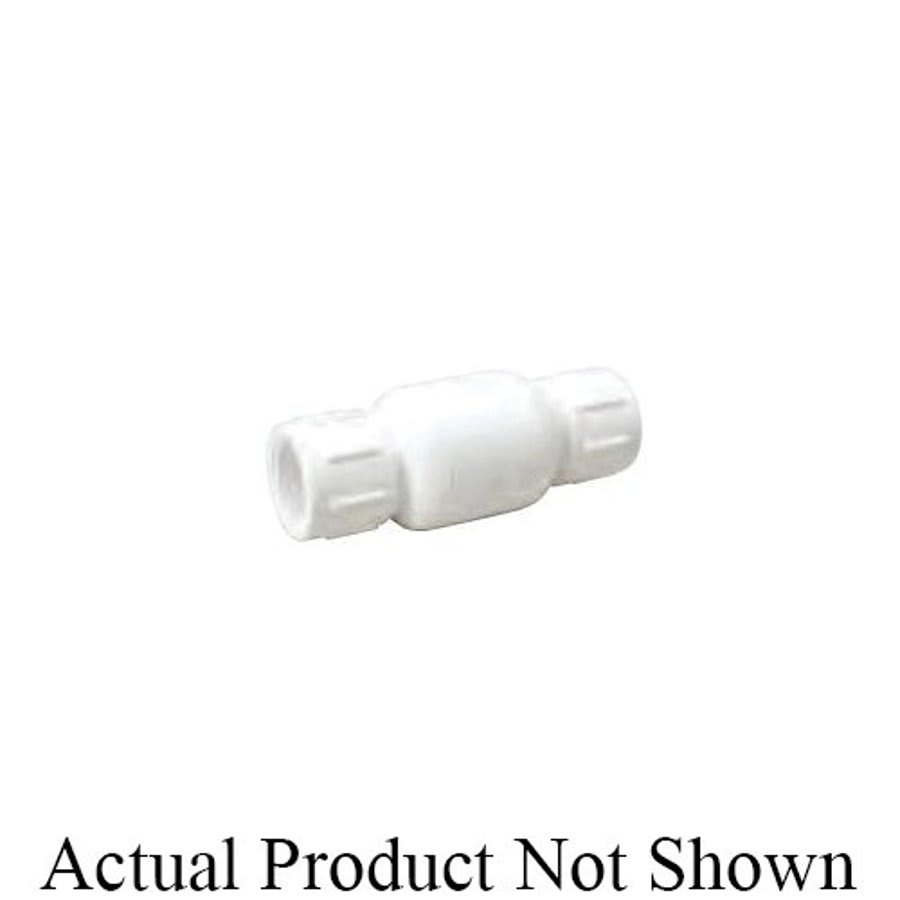 Spring Check Valve, 1/2 in, Socket, PVC