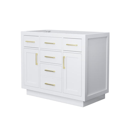 Beckett Single Bathroom Vanity with Toe Kick - 41W x 34.25H x 21.5D