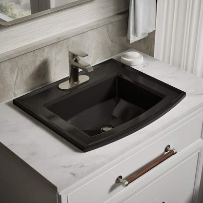 Archer 22-5/8" Drop In Bathroom Sink with 3 Holes Drilled and Overflow