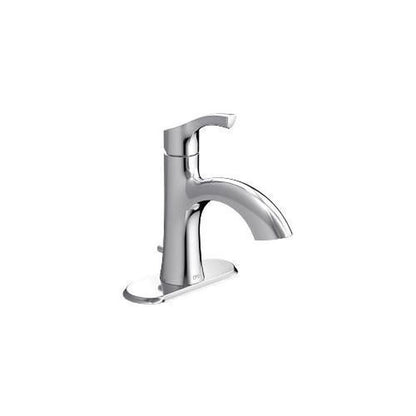 Ash Single Hole or Centerset Lavatory Faucet, ADA, 1 Handle, 1 or 3-Hole, 1.2 gpm, Chrome