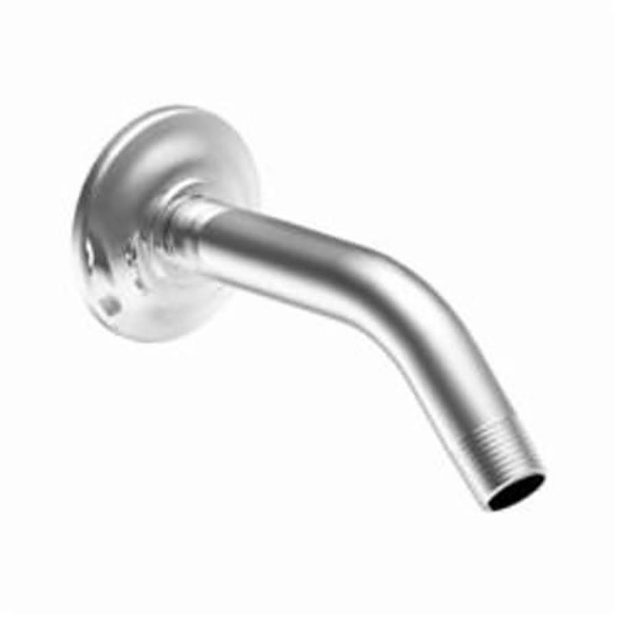 Shower Arm, Wall Mount, 6 in L, Polished Chrome